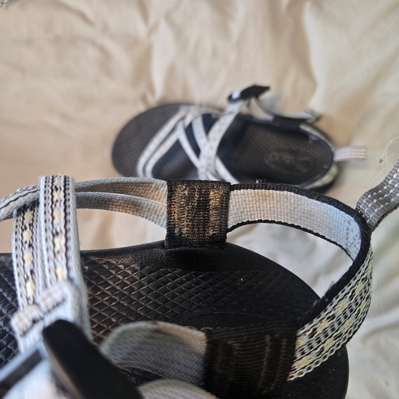 Chaco Sandals with Black, Blue and White Straps - Picture 3 of 5